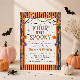 Convite de Aniversário de Halloween Sinistro para