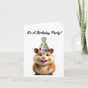 Convite de Aniversário de Hamster