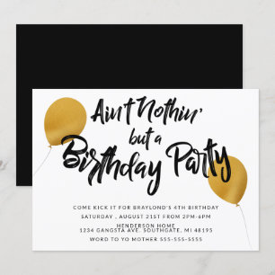 Convite de Aniversário de Hip Hop