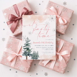 Convite de aniversário de inverno, Hora da Festa