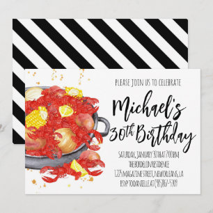 Convite de Aniversário de Lagostim