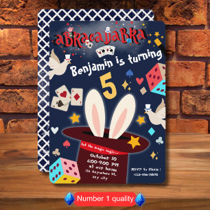 Convite de aniversário De Mágica Apresentação Para