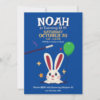 Convite de aniversário de Mágica Mágica