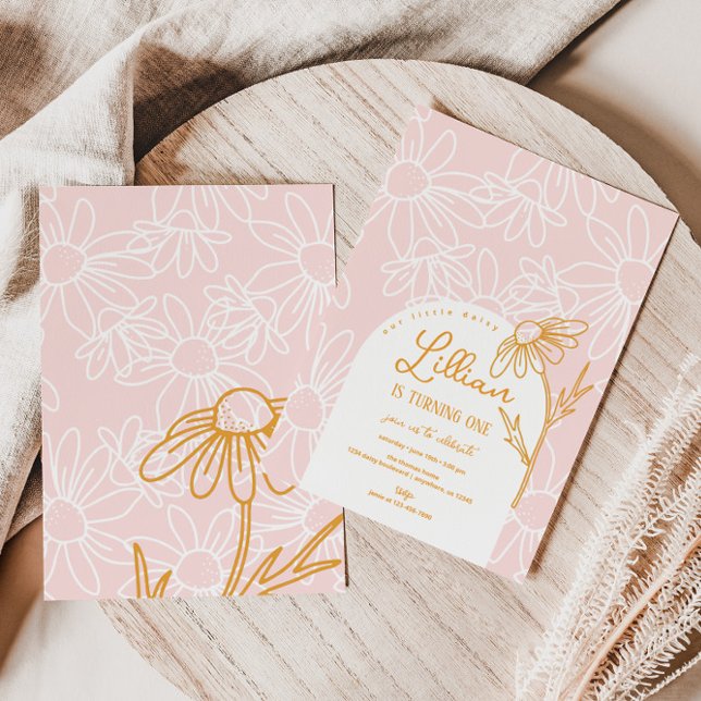 Convite de aniversário de margarida (Criador carregado)