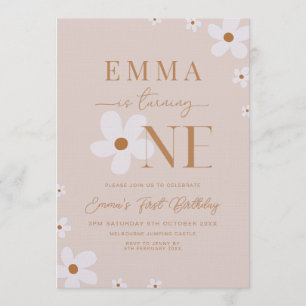 Convite de Aniversário de Margarida Editável