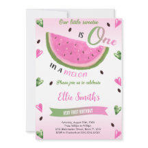 Convite de Aniversário de Melancia