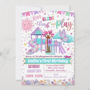 Convite de Aniversário de Menina com Jogo de Desli