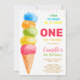 Convite de Aniversário de Menina de Qualquer Idade