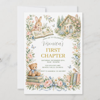 Convite de Aniversário de Menina do Primeiro Capít