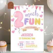 Convite de Aniversário de Menina Muito Divertido