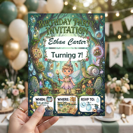 Convite de Aniversário de Menina para Jardim das F