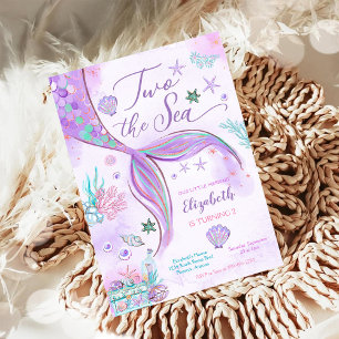 Convite de Aniversário de Menina Sereia