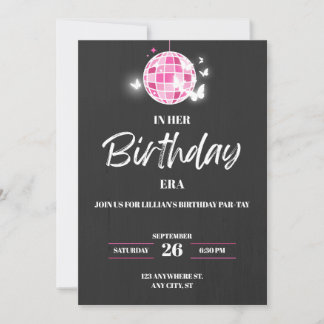 Convite de Aniversário de Meninas na Era do Aniver