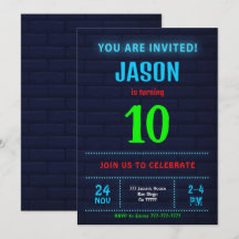 Convite de Aniversário de Menino