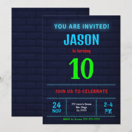 Convite de Aniversário de Menino