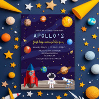 CONVITE DE ANIVERSÁRIO DE MENINO ASTRONAUTA PARA Q