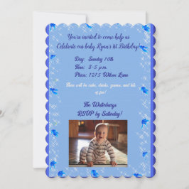 Convite de Aniversário de Menino Bebê