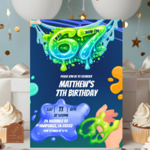 Convite de Aniversário de Menino de 6 para 7 Anos 