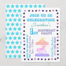 Convite de Aniversário de Meninos/Meninas - Tema C