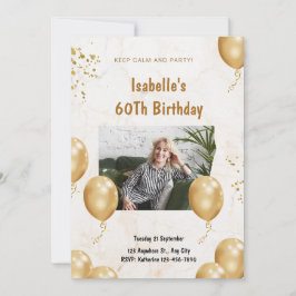 Convite de Aniversário de Milestone com Folha de O