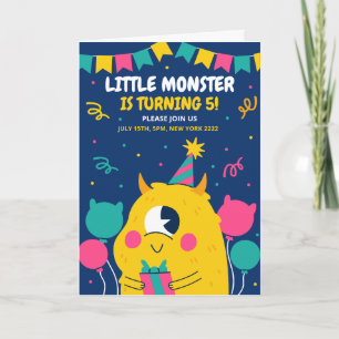 Convite de aniversário de monstro, Aniversário de 