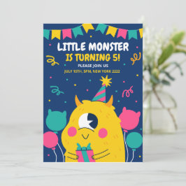 Convite de aniversário de monstro, Aniversário de