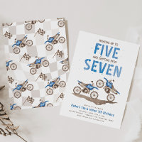 Convite de Aniversário de Moto de Trilha Conjunto