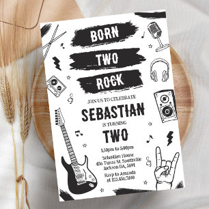 Convite de Aniversário de Música Punk Rock Nasceu