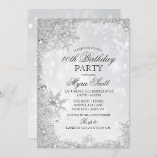 Convite de aniversário de Natal