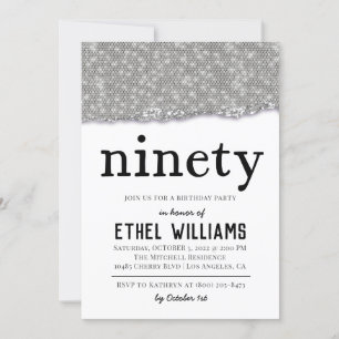 Convite de Aniversário de Ninety Diamond