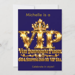 Convite de Aniversário de Ouro VIP Marco