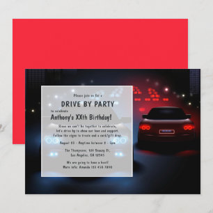 Convite de Aniversário de Parada Noturna