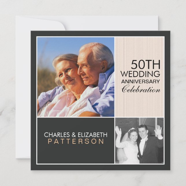 Convite de Aniversário de Partido de Bloco Moderno (Frente)