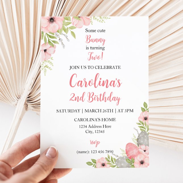 Convite de aniversário de páscoa (Criador carregado)