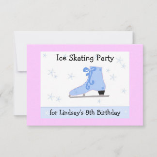 Convite de Aniversário de Patinação no Gelo