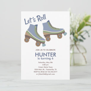 Convite de Aniversário de Patinação no Gelo Listra