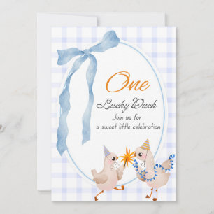 Convite de Aniversário de Pato 
