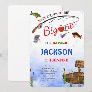 Convite de Aniversário de Pesca Editável