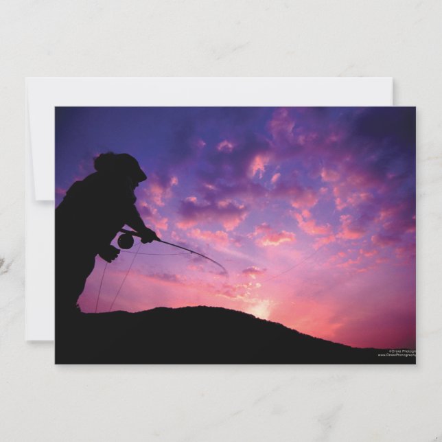 Convite de aniversário de Pesca Esporte (Frente)