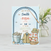 Convite de Aniversário de Pesca Já Era