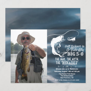 CONVITE DE ANIVERSÁRIO DE PESCA PARA QUALQUER IDAD
