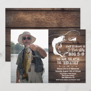 CONVITE DE ANIVERSÁRIO DE PESCA PARA QUALQUER IDAD