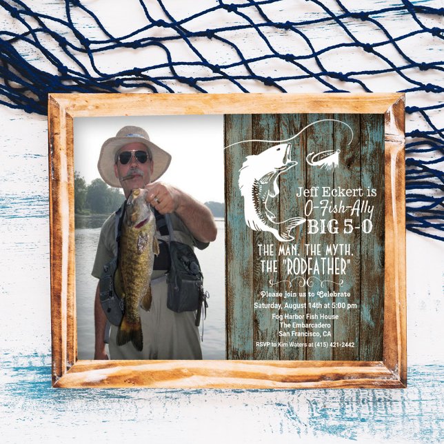CONVITE DE ANIVERSÁRIO DE PESCA PARA QUALQUER IDAD (Criador carregado)