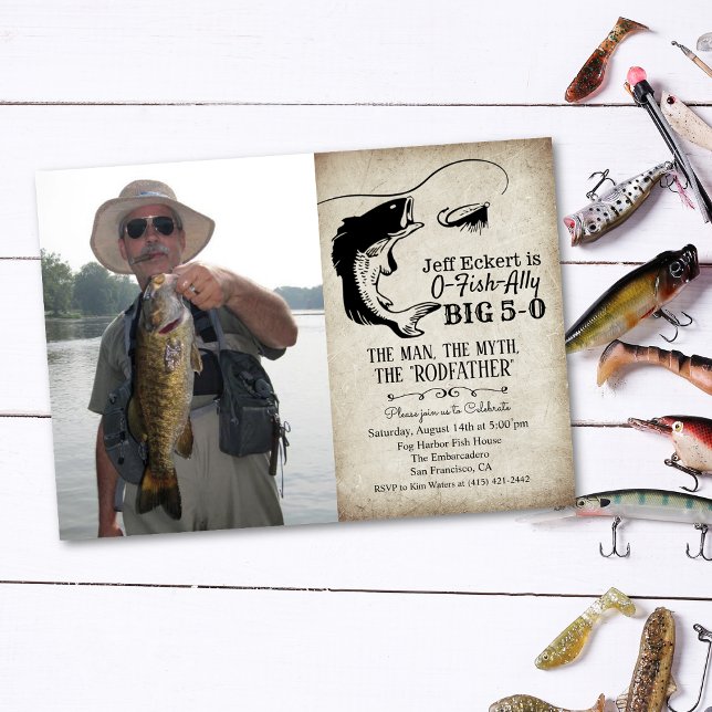 CONVITE DE ANIVERSÁRIO DE PESCA PARA QUALQUER IDAD (Criador carregado)