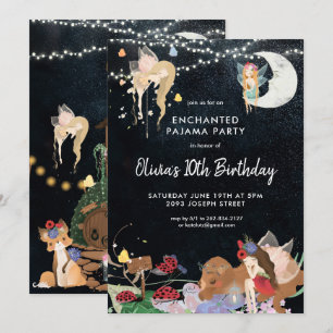 Convite de Aniversário de Pijama para Festa do Son