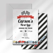 Convite de Aniversário de Primeira Volta de Carro 