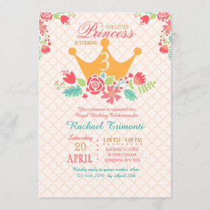 Convite de Aniversário de Princesa