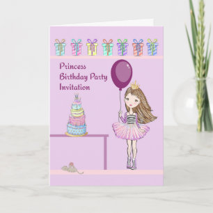 Convite de Aniversário de Princesa