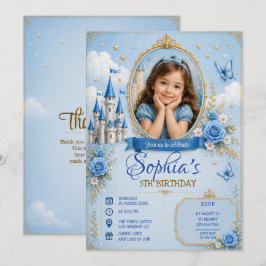 Convite de Aniversário de Princesa 3D