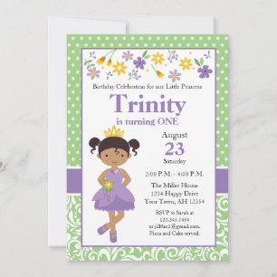 Convite de Aniversário de Princesa, convite de fes